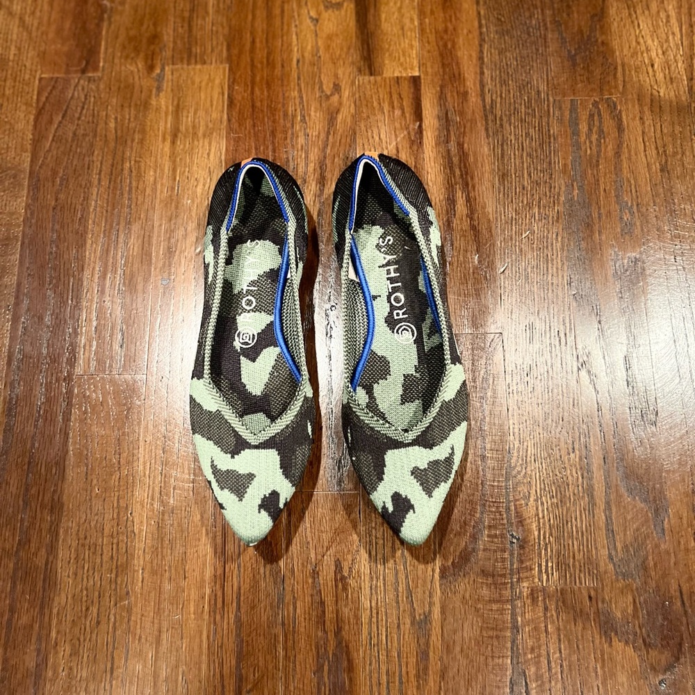 ROTHY'S OLIVE CAMO LOAFERS